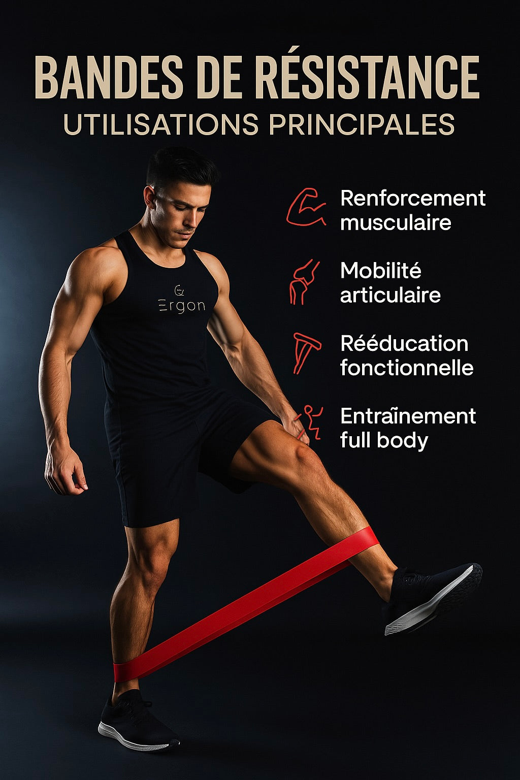 ERGON™ PRO - Pack of 5 Resistance Bands